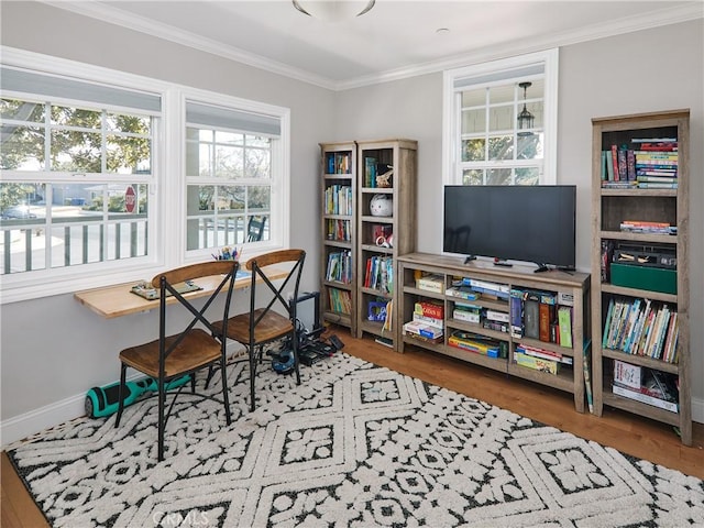 6443 W 81st St, Los Angeles, CA 90045 - office space with wood finished floors, ornamental molding, and baseboards