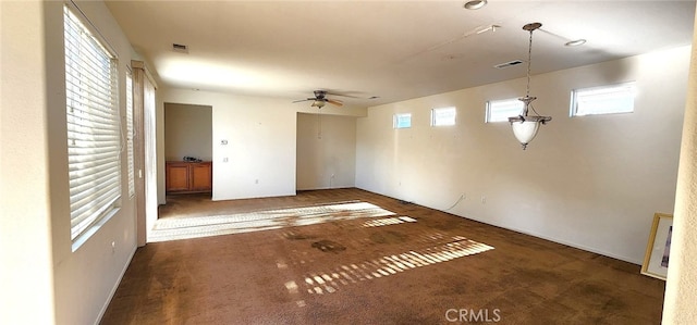 8281 Triplett Ln, Hemet, CA 92545 - carpeted spare room featuring a ceiling fan