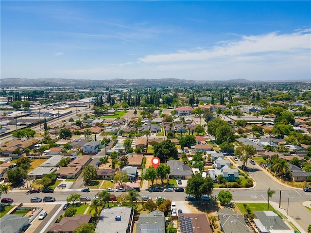 aerial perspective of suburban area