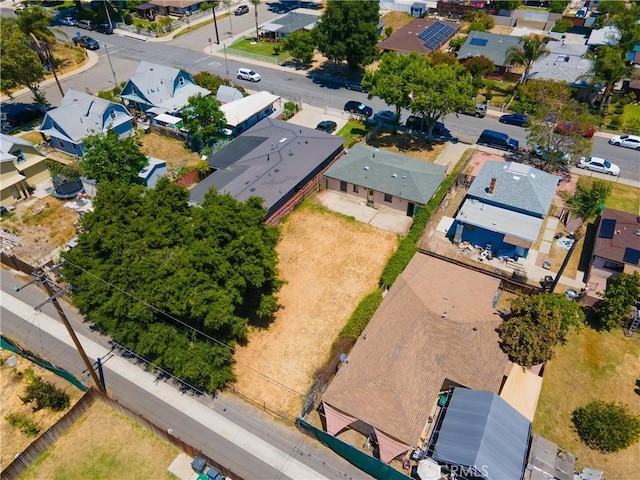 aerial view of residential area