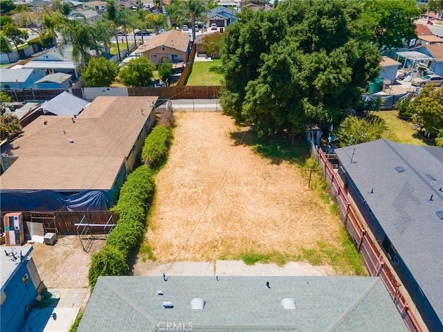 aerial view of residential area
