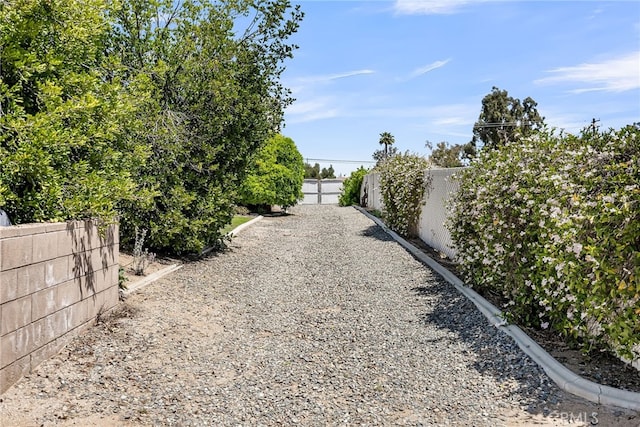 view of fenced backyard