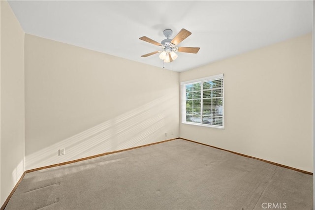 2148 Aquinas Ave, Claremont, CA 91711 - carpeted empty room with baseboards and a ceiling fan