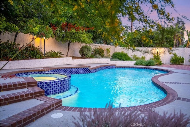 2148 Aquinas Ave, Claremont, CA 91711 - view of pool with a fenced backyard and a pool with connected hot tub