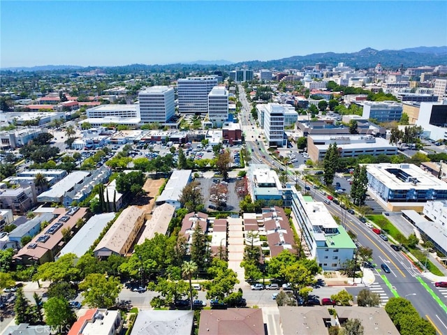 view of urban area with mountains