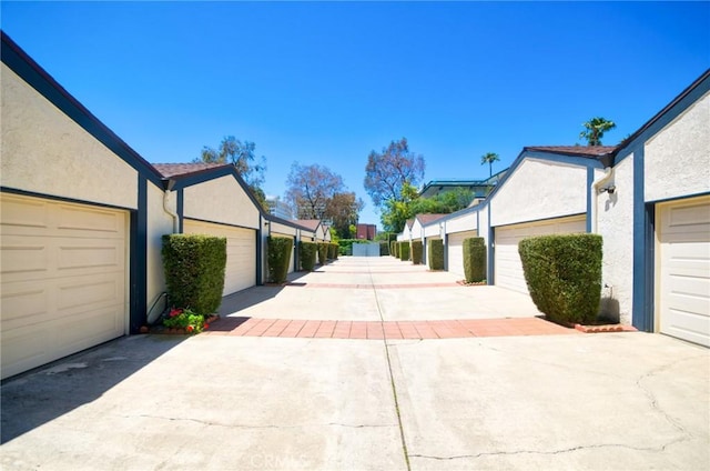 view of concrete driveway