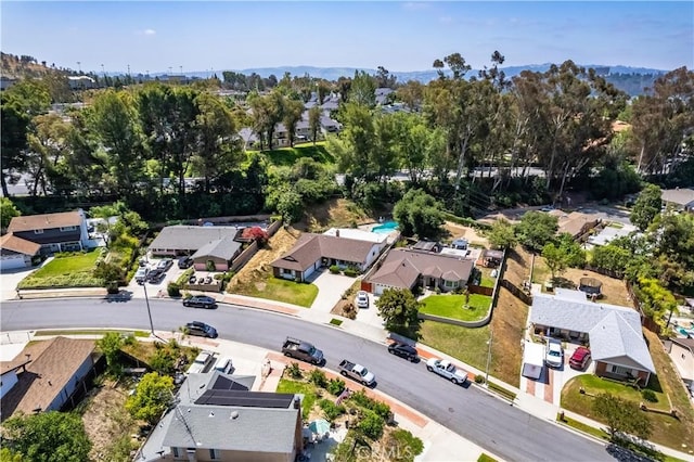 aerial perspective of suburban area