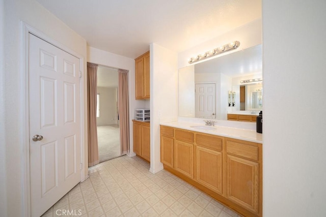 6933 Rio Grande Dr, Eastvale, CA 91752 - bathroom with vanity and tile patterned floors