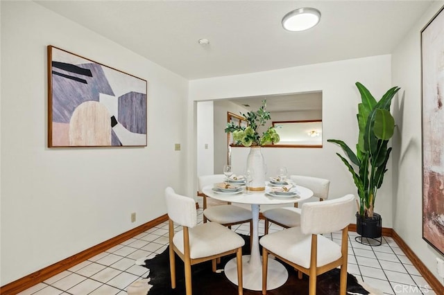 1038 E Meda Ave, Glendora, CA 91741 - dining space featuring light tile patterned floors and baseboards