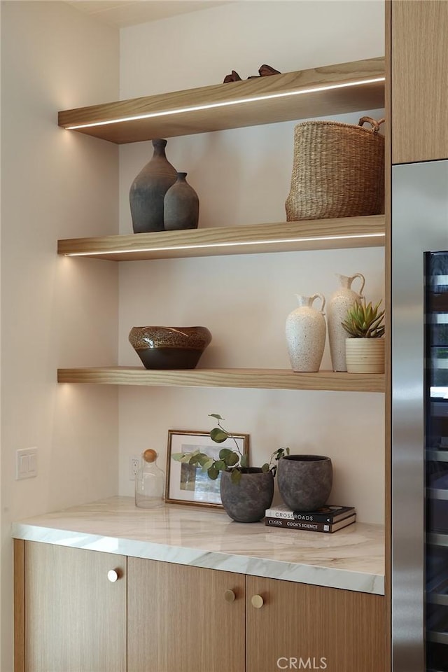 1991 Port Claridge Pl, Newport Beach, CA 92660 - detailed view of wine cooler and built in fridge