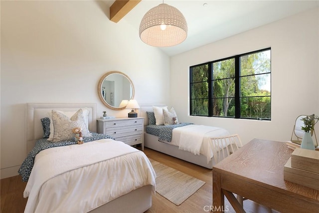1991 Port Claridge Pl, Newport Beach, CA 92660 - bedroom with wood finished floors and lofted ceiling