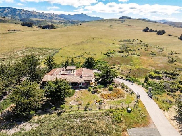 295 Via Piedras Blancas, San Simeon, CA 93452 - aerial view of sparsely populated area with a mountain backdrop