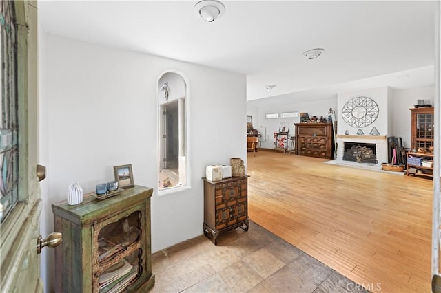 317 Walnut St, Costa Mesa, CA 92627 - living area featuring a fireplace