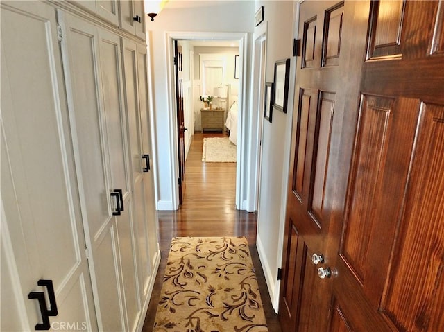 1820 Carfax Ave, Long Beach, CA 90815 - hallway featuring wood finished floors and baseboards