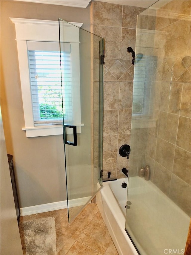1820 Carfax Ave, Long Beach, CA 90815 - bathroom featuring washtub / shower combination, baseboards, and tile patterned flooring