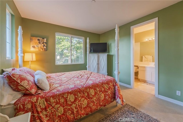 435 S Estate Dr, Orange, CA 92869 - bedroom featuring carpet flooring, baseboards, and ensuite bathroom