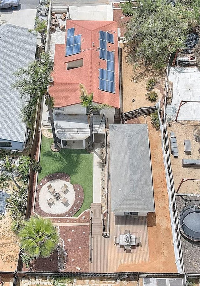view from above of property