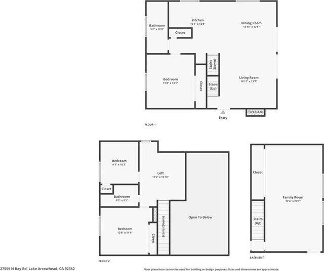 27559 N Bay, Lake Arrowhead, CA 92352 - home floor plan