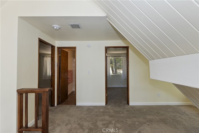 27559 N Bay, Lake Arrowhead, CA 92352 - bonus room featuring carpet flooring, baseboards, and lofted ceiling