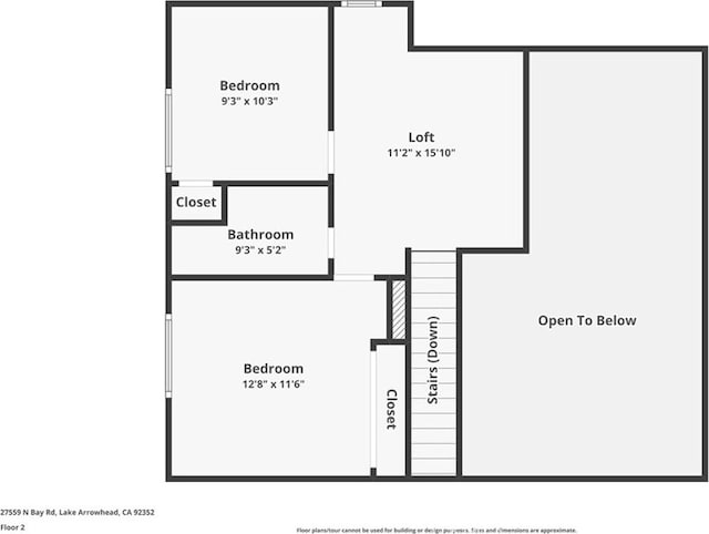 27559 N Bay, Lake Arrowhead, CA 92352 - floor plan / room layout