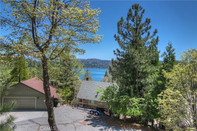 27559 N Bay, Lake Arrowhead, CA 92352 - water view featuring a mountain backdrop