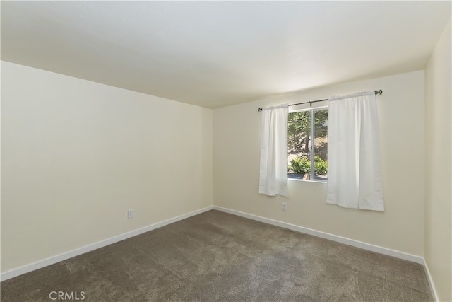 27559 N Bay, Lake Arrowhead, CA 92352 - unfurnished room with dark carpet and baseboards