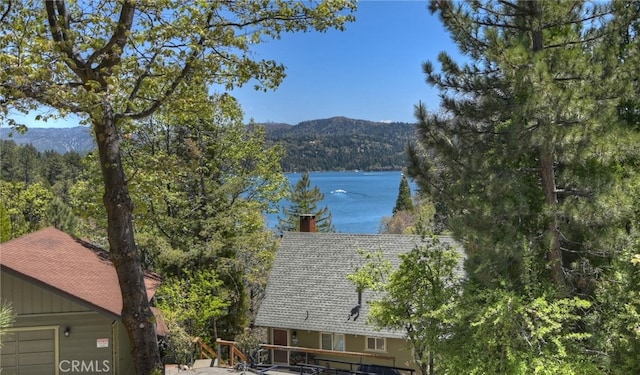 27559 N Bay, Lake Arrowhead, CA 92352 - water view featuring a forest and mountains