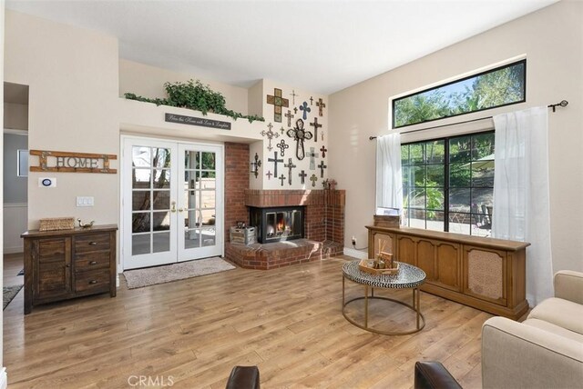 25311 Darlington, Mission Viejo, CA 92692 - living area featuring french doors and wood finished floors