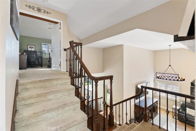 25311 Darlington, Mission Viejo, CA 92692 - stairway with baseboards and vaulted ceiling