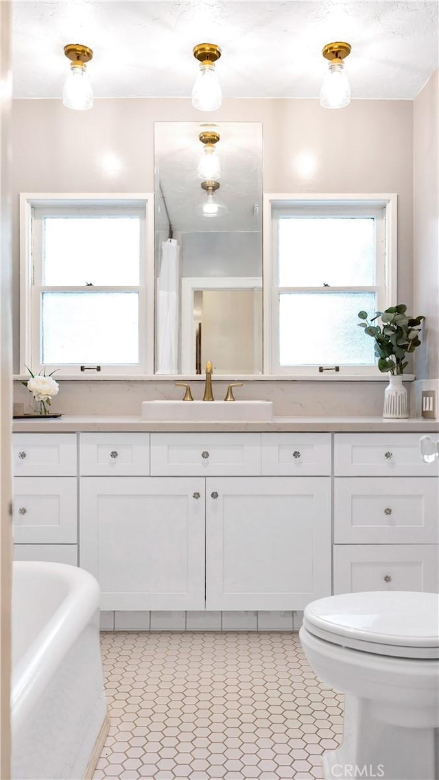 2336 N Riverside Dr, Santa Ana, CA 92706 - full bathroom featuring toilet and vanity