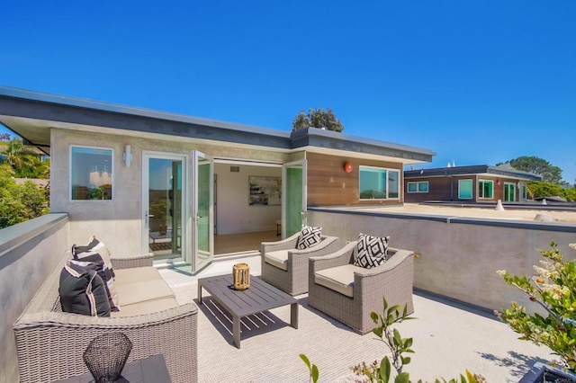 747 S Cedros Ave, Solana Beach, CA 92075 - view of patio / terrace with outdoor lounge area
