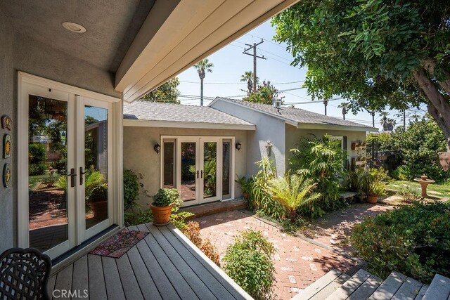 577 S Albertson Ave, Covina, CA 91723 - wooden deck featuring french doors