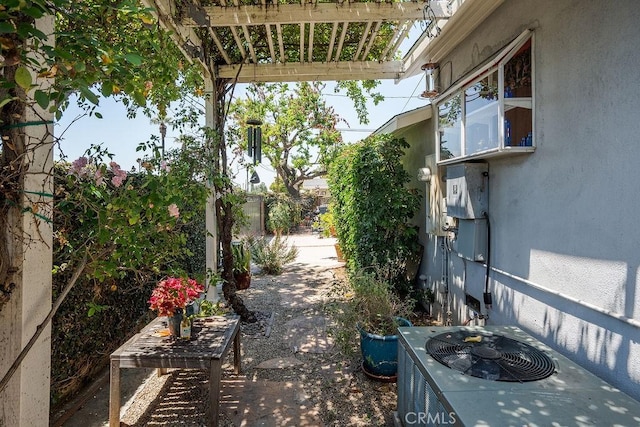 577 S Albertson Ave, Covina, CA 91723 - view of patio / terrace with central air condition unit and a pergola