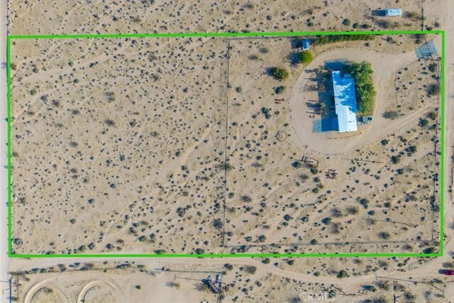 4171 Hughes Ln, Landers, CA 92285 - view of property location featuring property parcel outlined