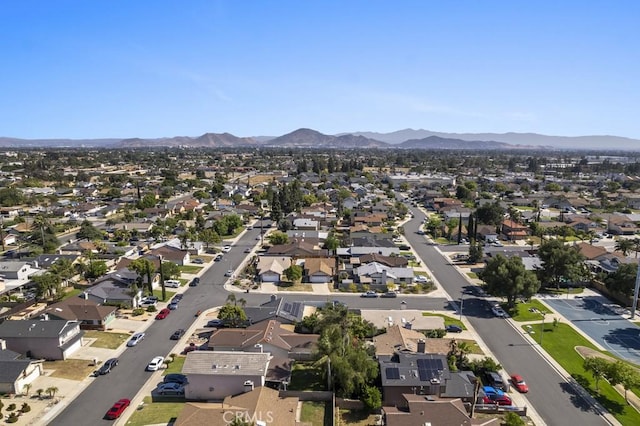 16251 Malaga St, Fontana, CA 92336 - aerial perspective of suburban area featuring mountains