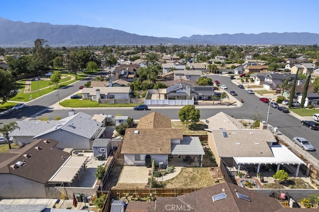 16251 Malaga St, Fontana, CA 92336 - aerial view of residential area featuring mountains