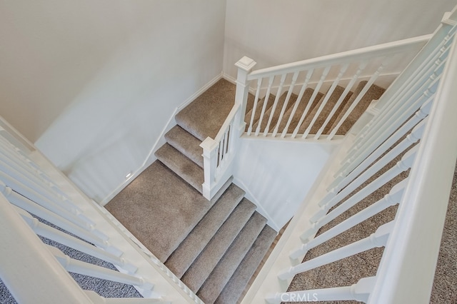 7411 Brava St, Carlsbad, CA 92009 - staircase featuring carpet and baseboards
