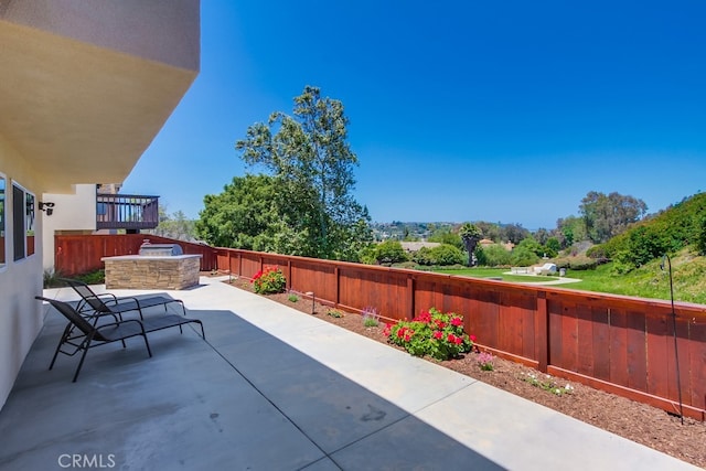 7411 Brava St, Carlsbad, CA 92009 - fenced backyard featuring a patio and area for grilling