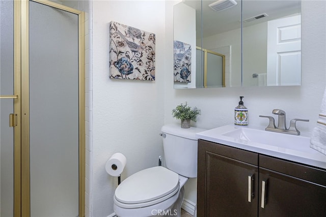 20640 Smoketree Ave, Yorba Linda, CA 92886 - bathroom featuring a stall shower, toilet, and vanity