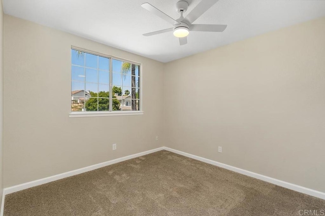 32175 Via Flore, Temecula, CA 92592 - carpeted empty room with baseboards and a ceiling fan