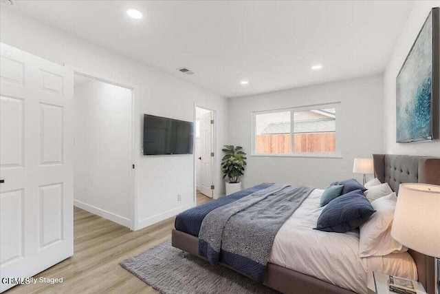 430 La Canada Ave, Oxnard, CA 93033 - bedroom with light wood-type flooring and recessed lighting