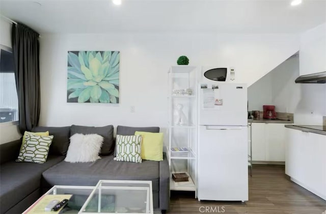 3119 Larga Ave, Los Angeles, CA 90039 - living area with wood finished floors and recessed lighting