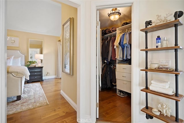 6617 Oak Forest Dr, Oak Park, CA 91377 - corridor with wood finished floors and baseboards