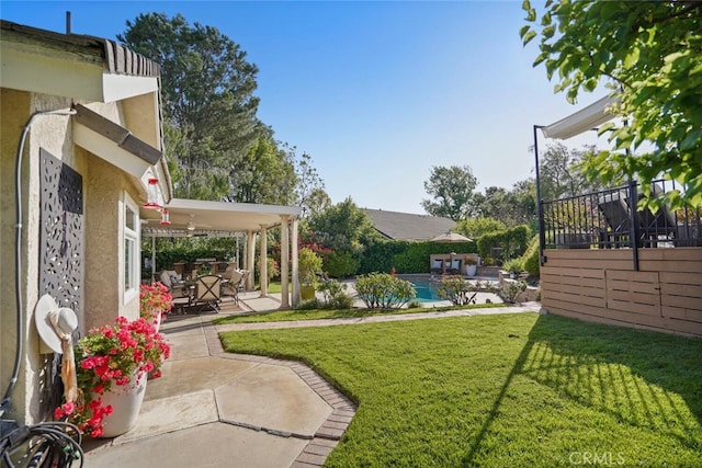 6617 Oak Forest Dr, Oak Park, CA 91377 - view of yard with a patio