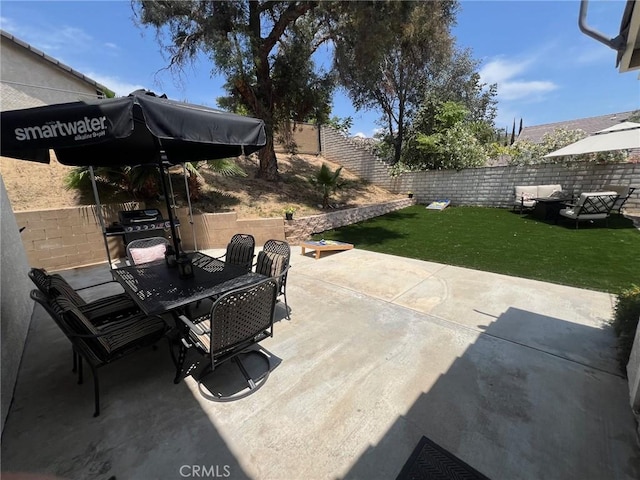 11420 Lasselle St, Moreno Valley, CA 92557 - view of patio / terrace with outdoor dining area and area for grilling