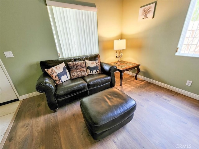 43620 Brahea Ct, Indio, CA 92201 - living room featuring baseboards and wood finished floors