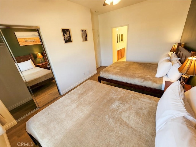 43620 Brahea Ct, Indio, CA 92201 - bedroom with wood finished floors and baseboards