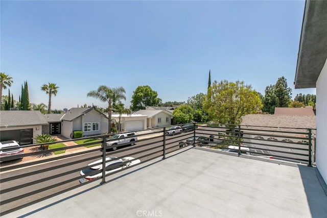 17465 Tuscan Dr, Granada Hills, CA 91344 - view of patio / terrace featuring a balcony and a residential view