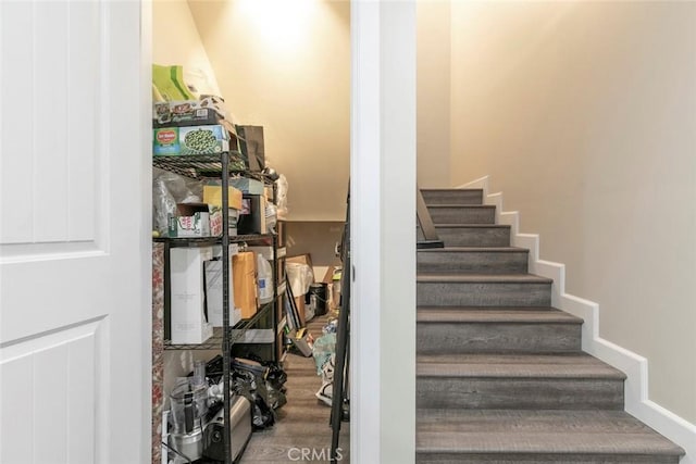 17465 Tuscan Dr, Granada Hills, CA 91344 - stairway with wood finished floors