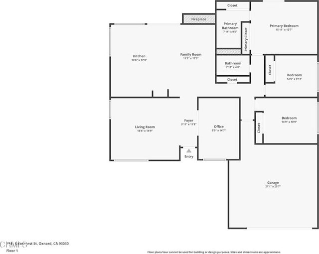 1531 Lakehurst St, Oxnard, CA 93030 - property floor plan